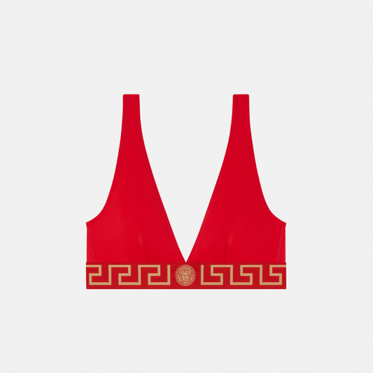 Greca Border Bikini Top