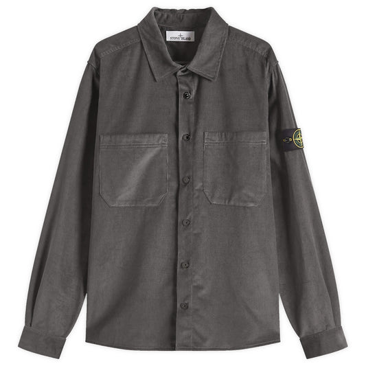 Cotton Micro-Corduroy Overshirt