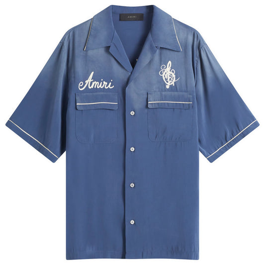 Saturday Night Camp Collar Bowling Shirt