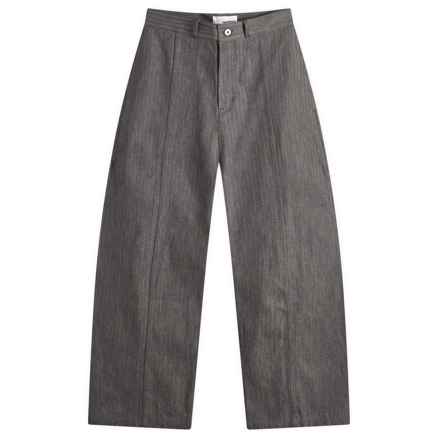 Sage Nation Herringbone Welt Trousers