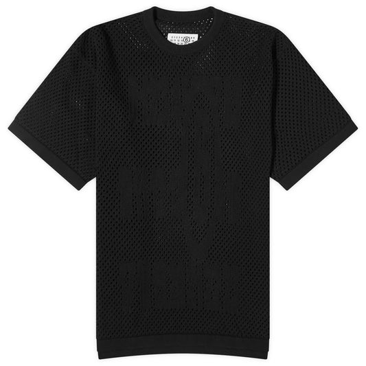 Mesh Stretched Number T-Shirt