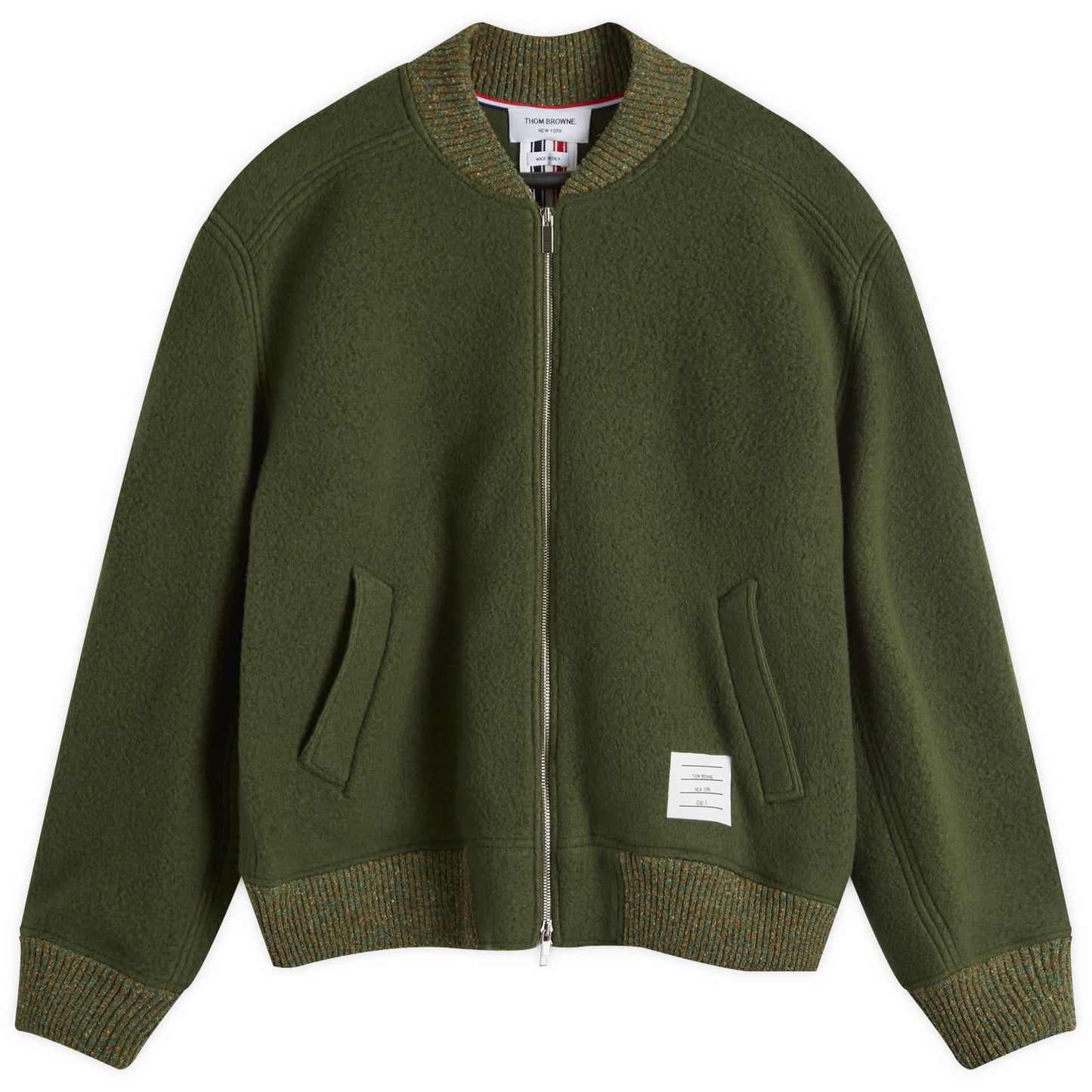 Wool Fleece Bomber Jacket