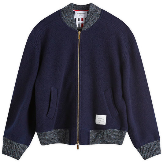 Wool Fleece Bomber Jacket