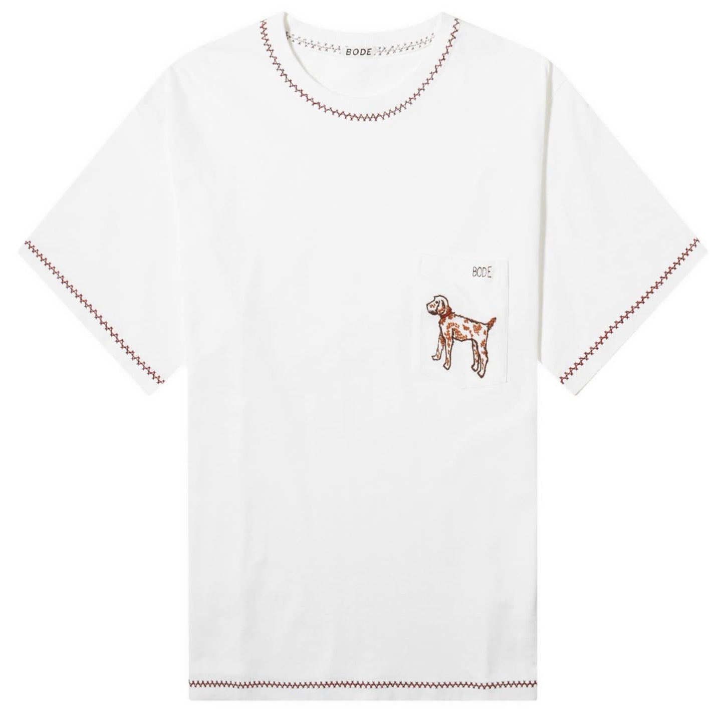 Beaded Griffon Pocket T-Shirt