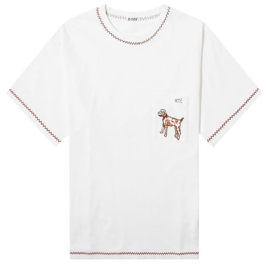 Beaded Griffon Pocket T-Shirt