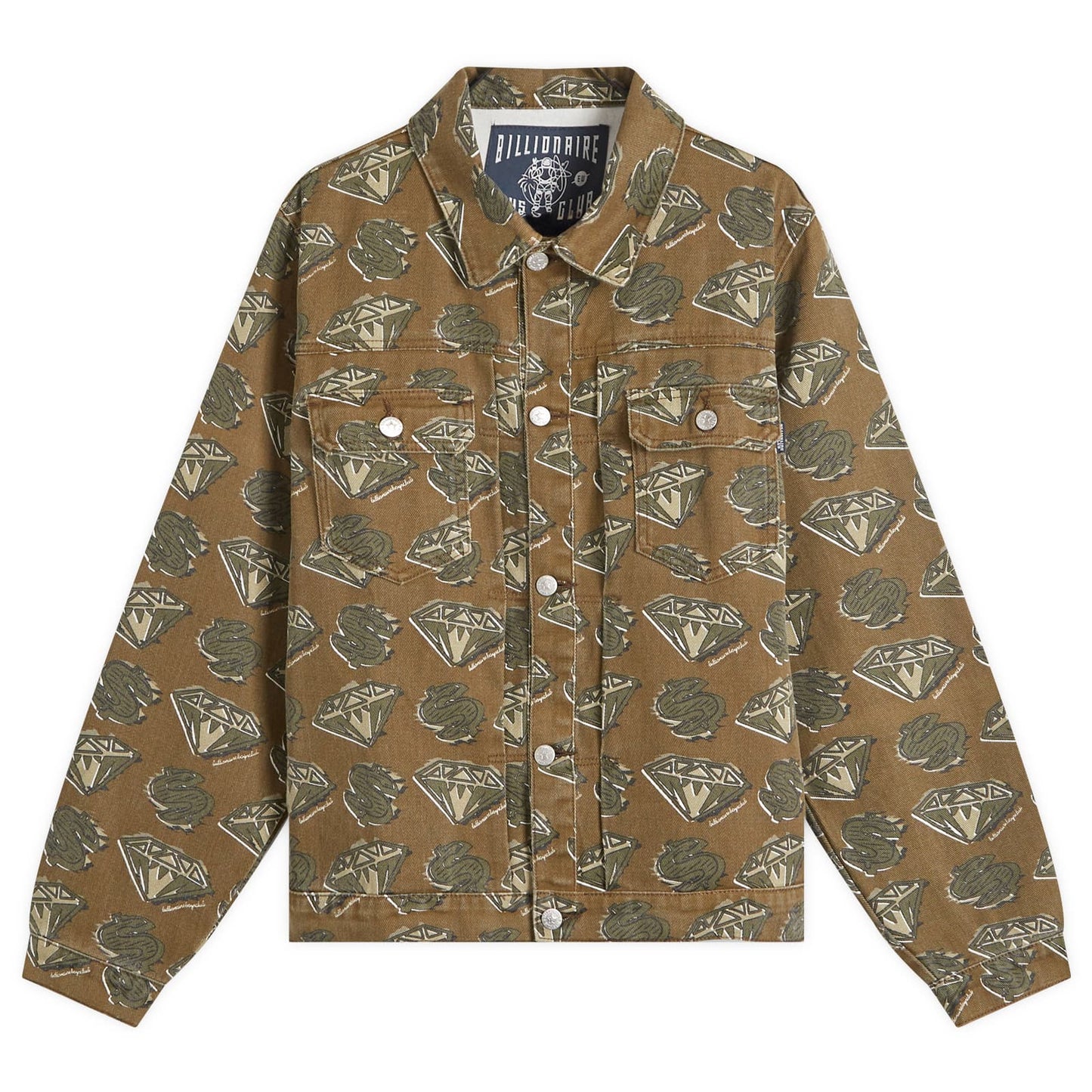Diamonds & Dollars AOP Denim Jacket