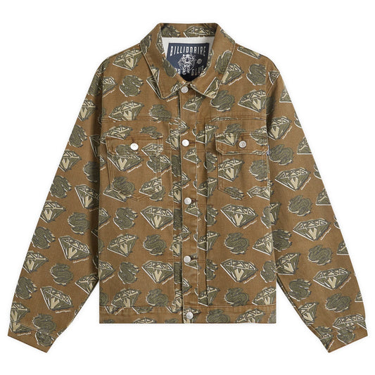 Diamonds & Dollars AOP Denim Jacket