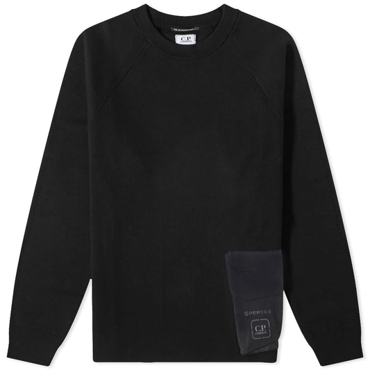 Double Mixed Pocket Crew Sweat