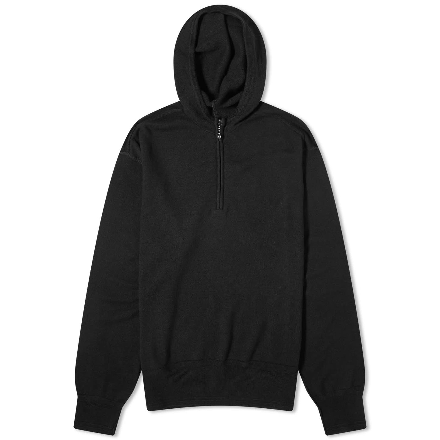 Wool Half Zip Hooded Knit