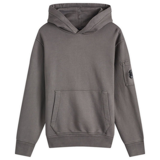 Diagonal Fleece Resist Dyed Hoodie