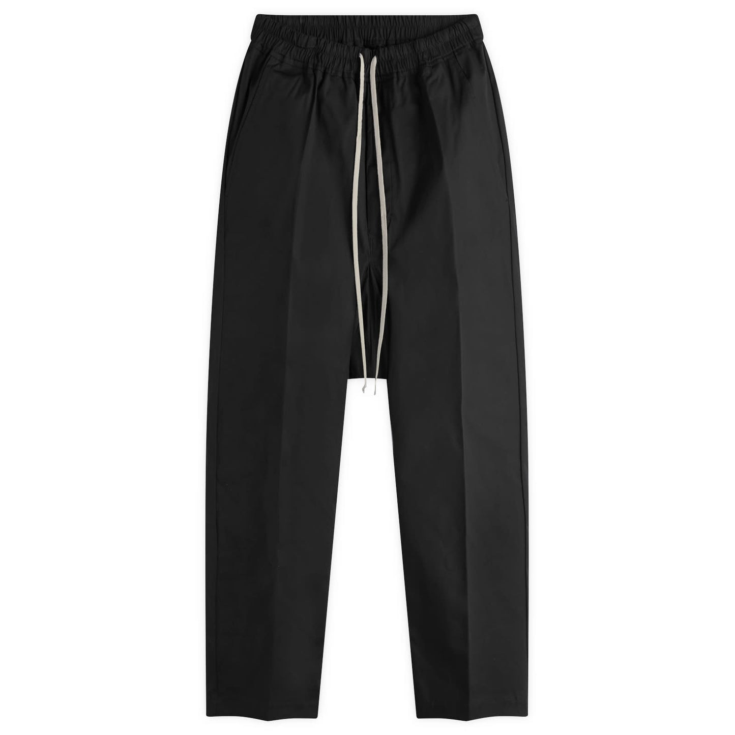 Rick Owens Long Drawstring Cotton Poplin Pants