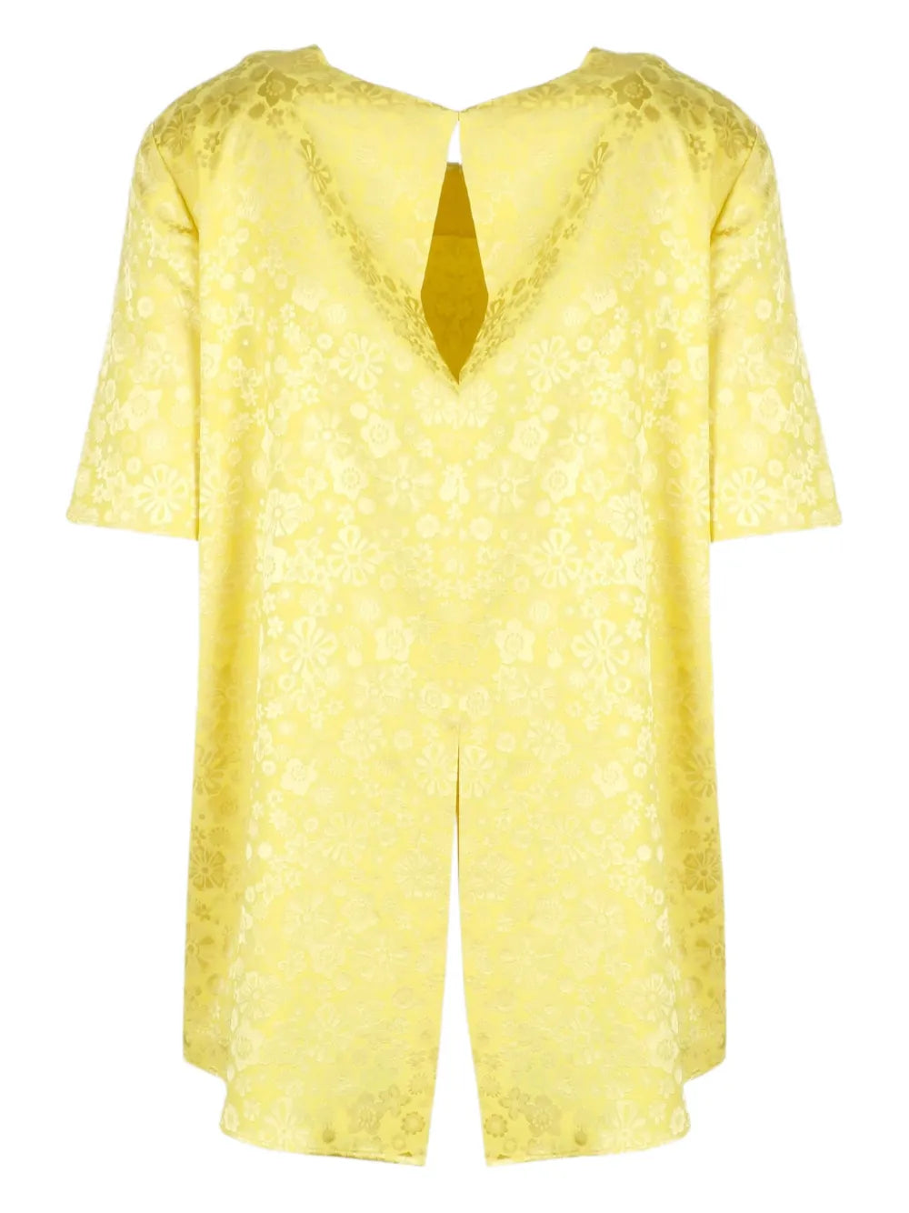 Floral-Motif Blouse