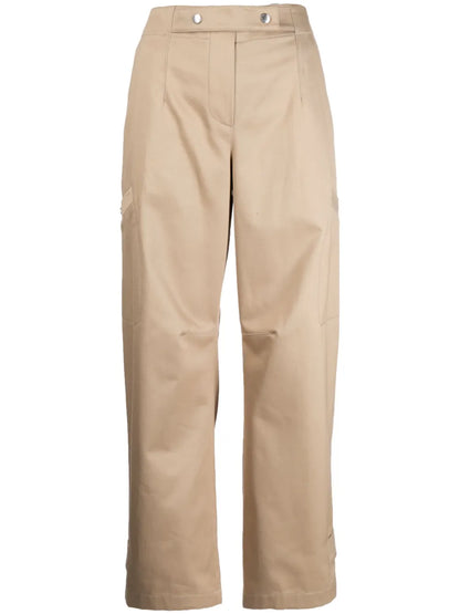 Straight-Leg Cotton Trousers