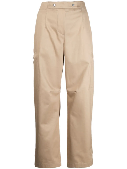 Straight-Leg Cotton Trousers