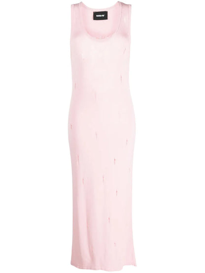 Distressed Knitted Maxi Dress