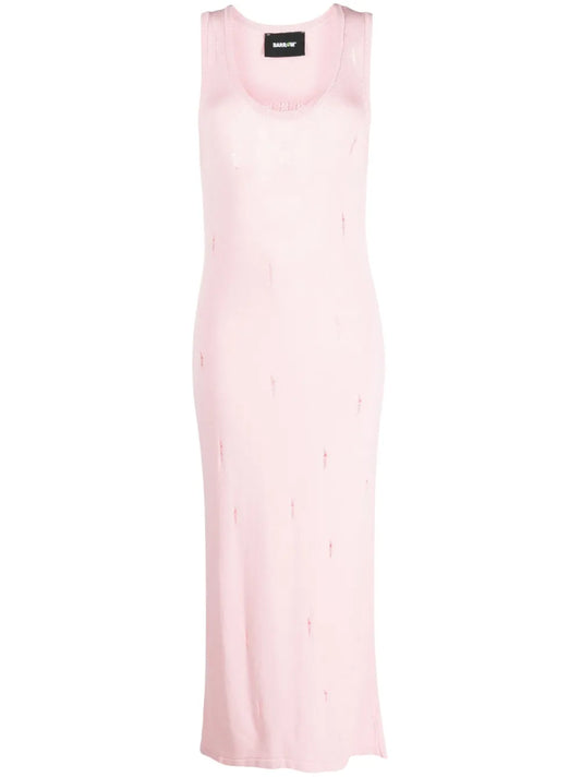 Distressed Knitted Maxi Dress