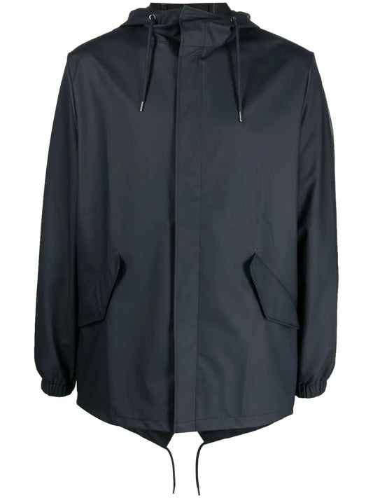 Drawstring-Hood Parka Jacket