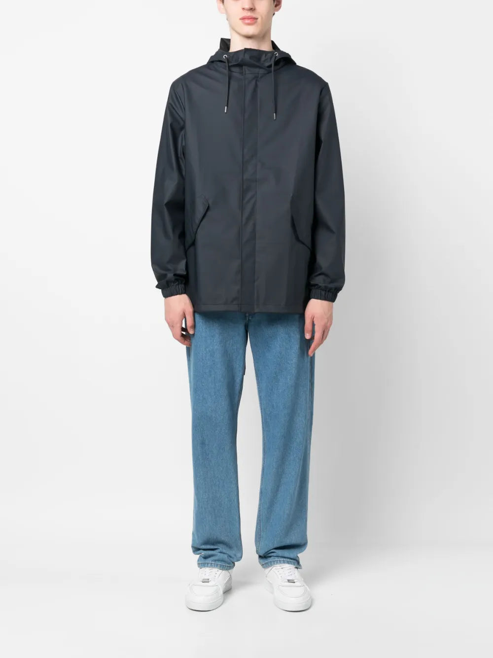 Drawstring-Hood Parka Jacket