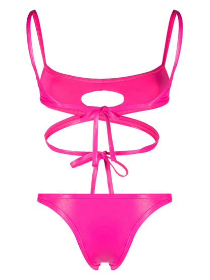 Cut-Out Wraparound Bikini