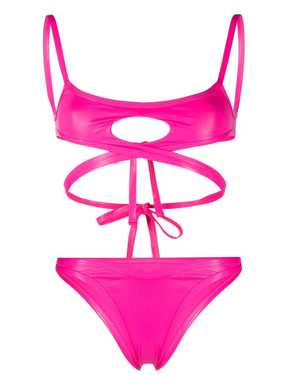 Cut-Out Wraparound Bikini