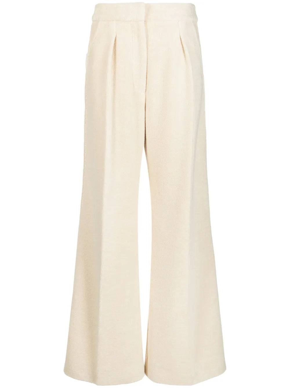 Wide-Leg Flared Trousers