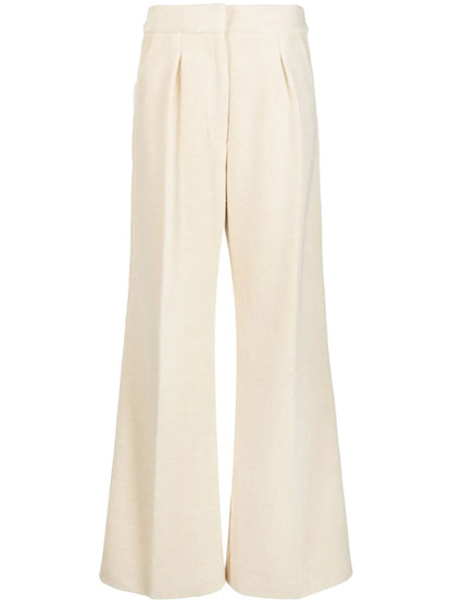 Wide-Leg Flared Trousers