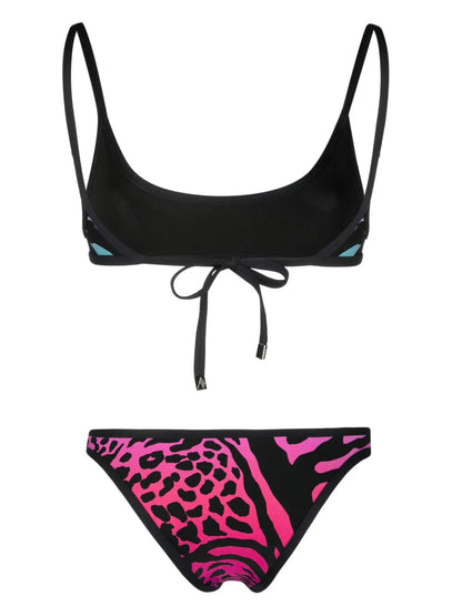 Gradient Animal Print Bikini