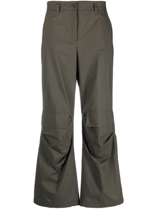 Mid-Rise Cotton Cargo Pants