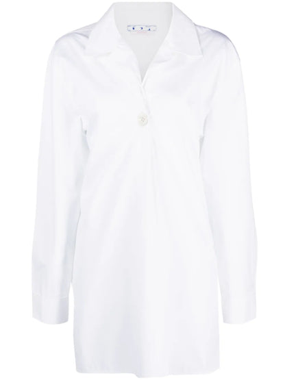 Long-Sleeve Button-Fastening Shirt
