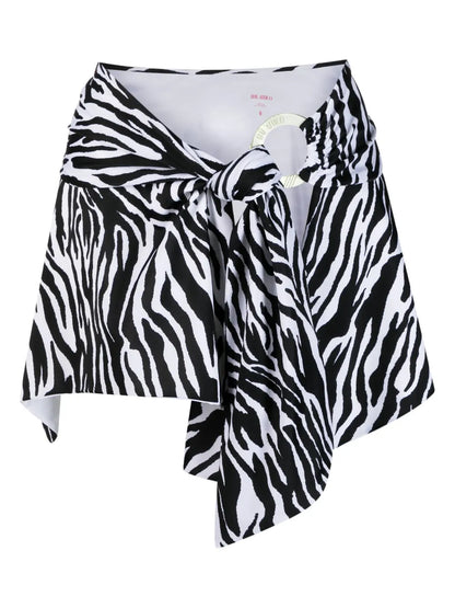 Zebra Print Beach Cover-Up