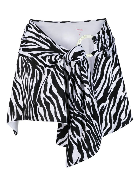 Zebra Print Beach Cover-Up