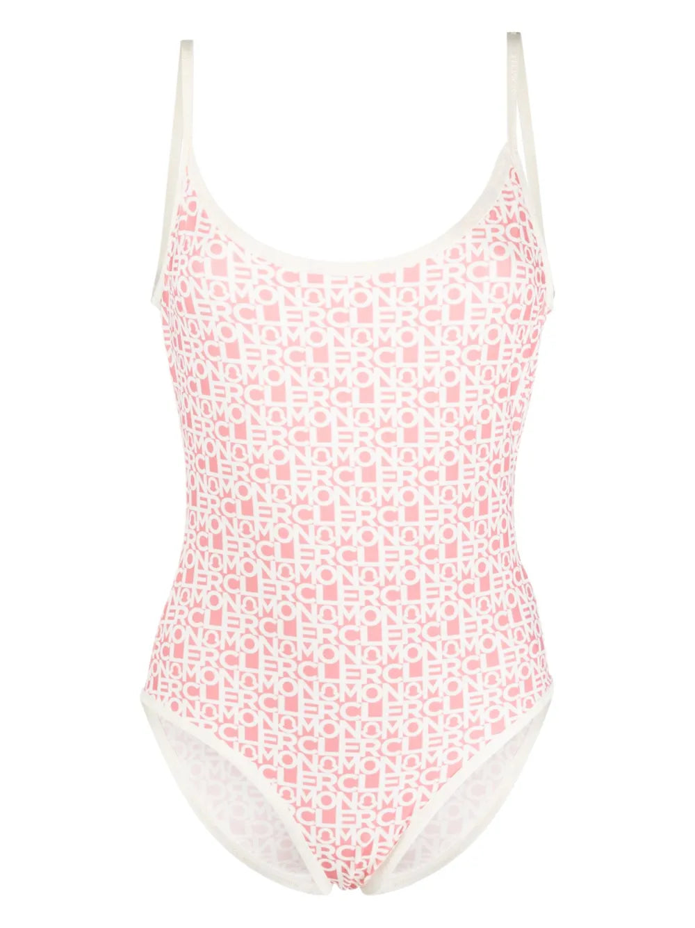 Logo-Print Scoop-Back Swimsuit