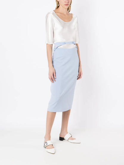 Cut-Out Pencil Skirt
