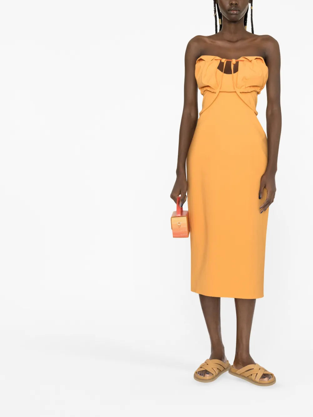Strap-Detail Sleeveless Dress