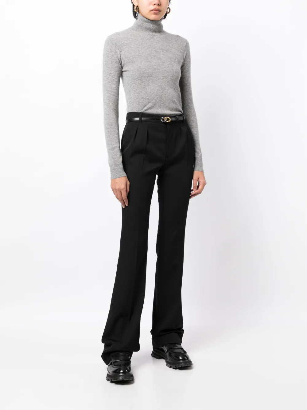 High-Neck Cashmere Jumper