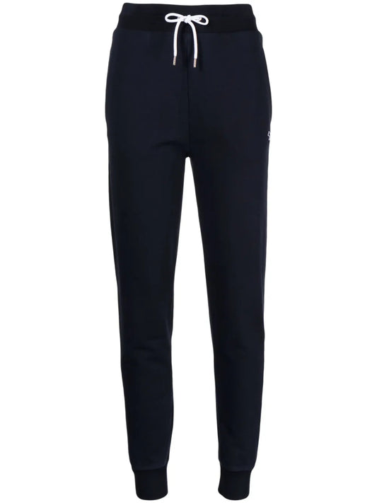 Drawstring-Fastening Cotton Track Pants