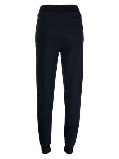 Drawstring-Fastening Cotton Track Pants