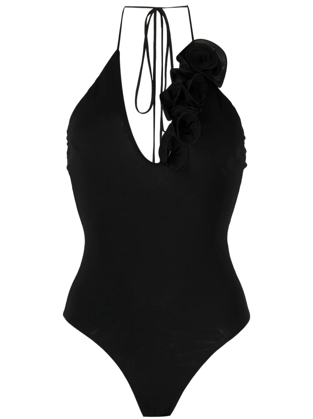 Floral Appliqué Halter Top