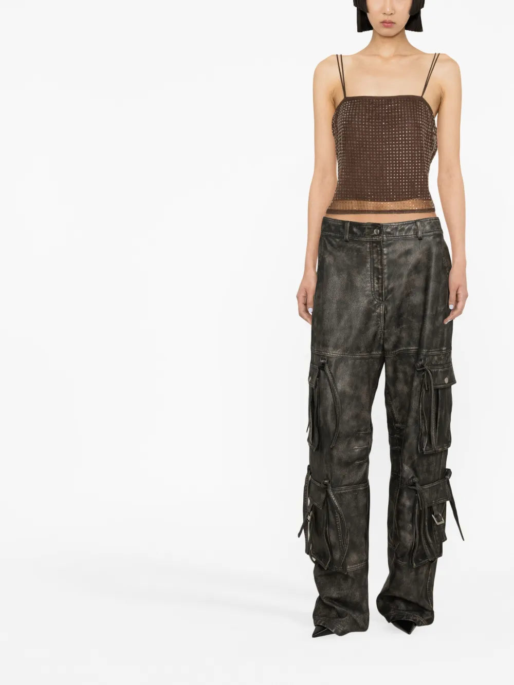 Square-Neck Sleeveless Top