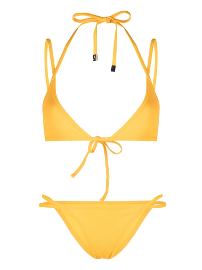 Strappy Triangle Bikini Set