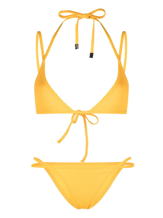 Strappy Triangle Bikini Set