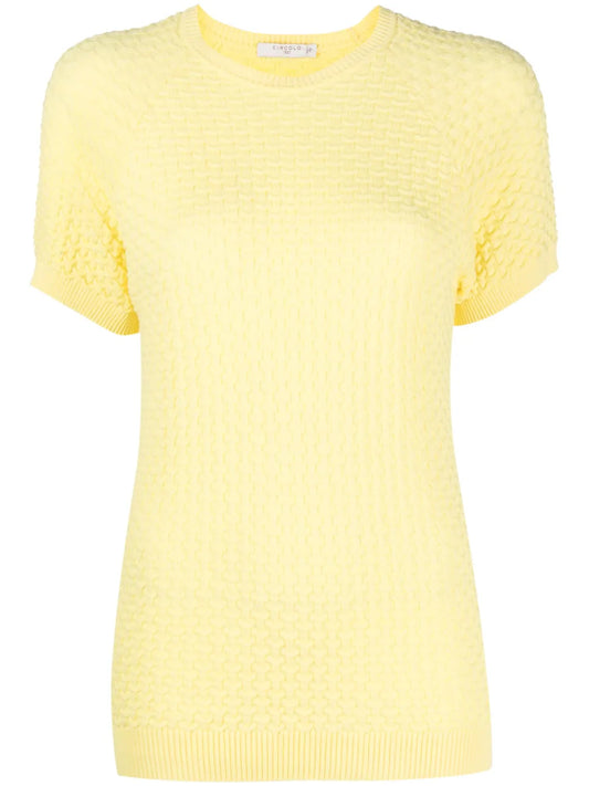 Short-Sleeve Knitted Top
