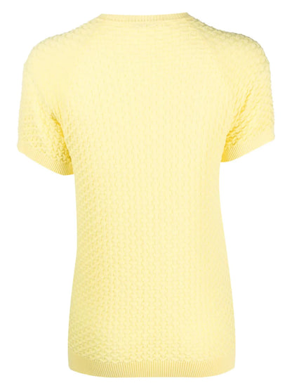 Short-Sleeve Knitted Top