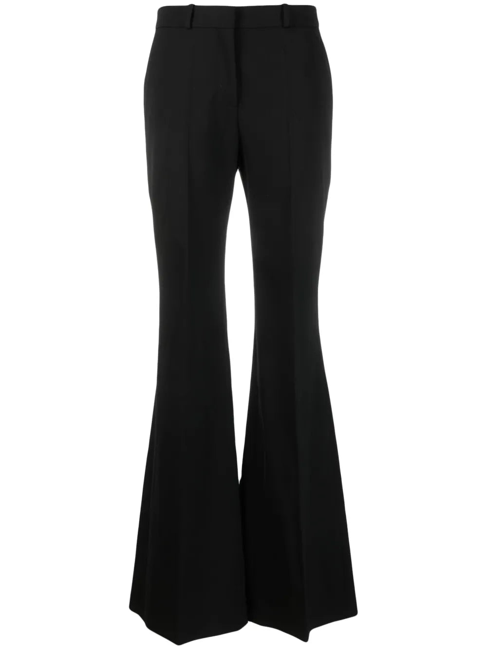High-Waisted Flared Trousers