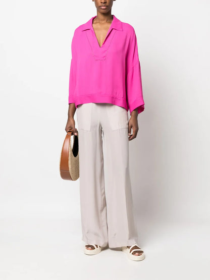 Drawstring-Waist Straight-Leg Trousers