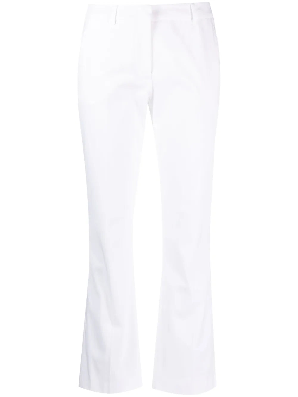 Mid-Rise Flared Trousers