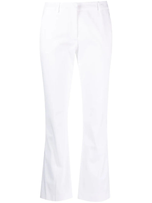 Mid-Rise Flared Trousers