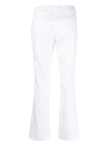 Mid-Rise Flared Trousers