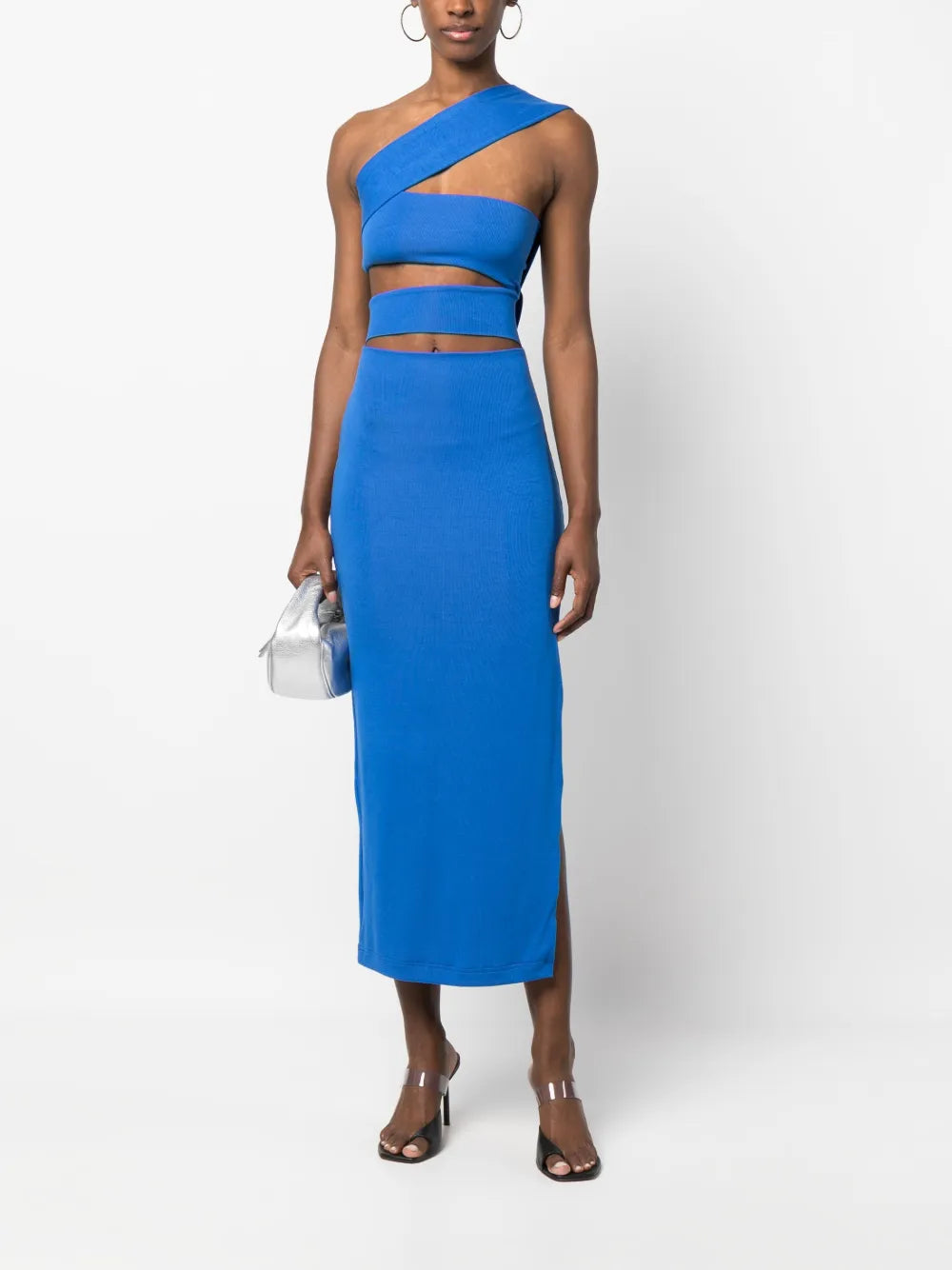 Cut-Out Knitted Midi Dress