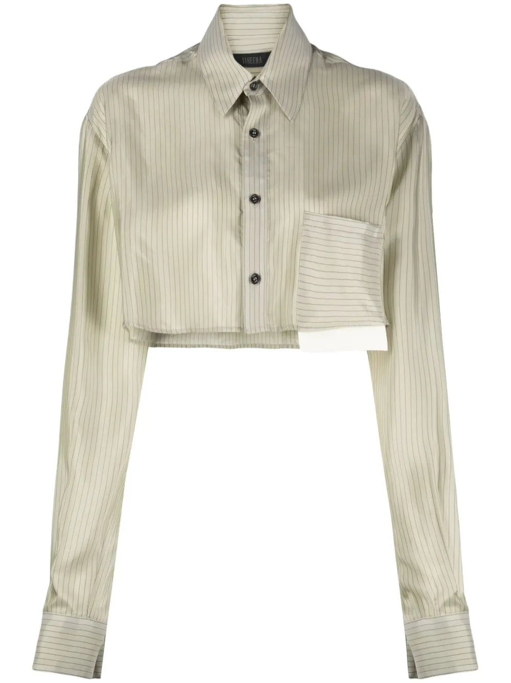 Long-Sleeve Cropped Shirt